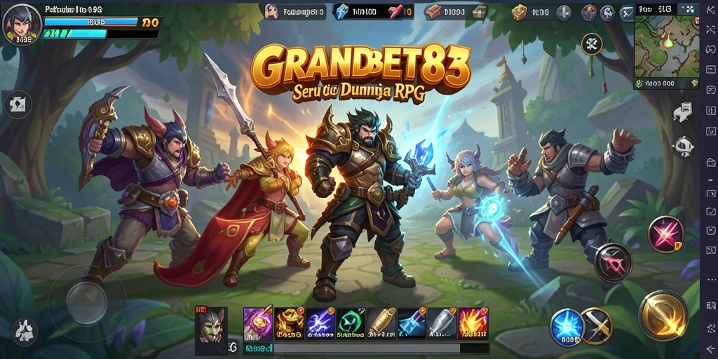 Tampilan antarmuka menarik dengan elemen RPG yang mendalam.