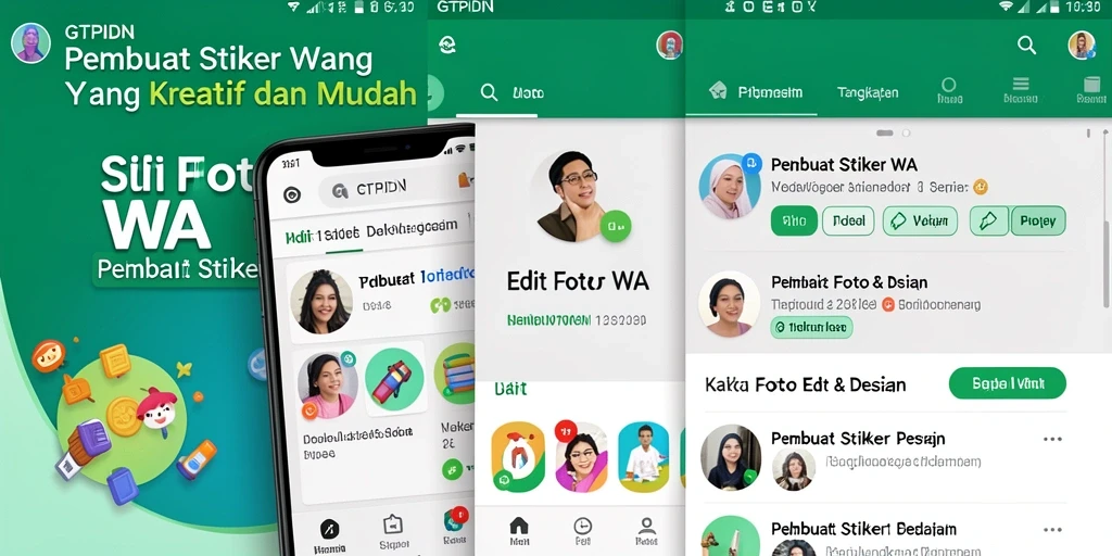 Tampilan antarmuka GTPIDN yang intuitif untuk membuat stiker WA.